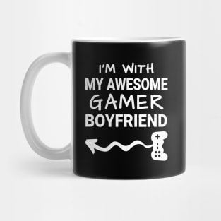 I'm With My Awesome Gamer Boyfriend Mug